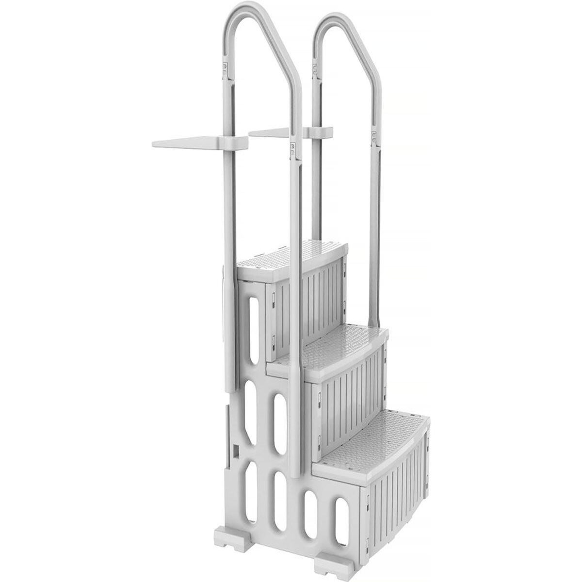 Habitat et Jardin Escalier simple de piscine  Nathan  - 3 marches - en plastique