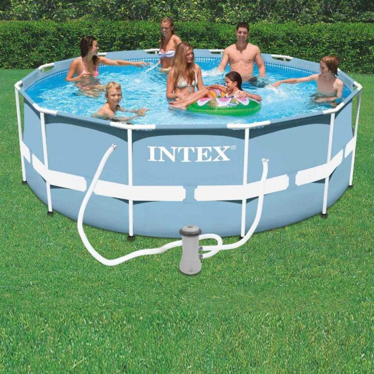  Piscine Hors-Sol Tubulaire  Prism  366x122cm Bleu