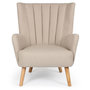 Voir la diapositive 2 : Paris Prix Fauteuil Scandinave  Jay  94cm Beige