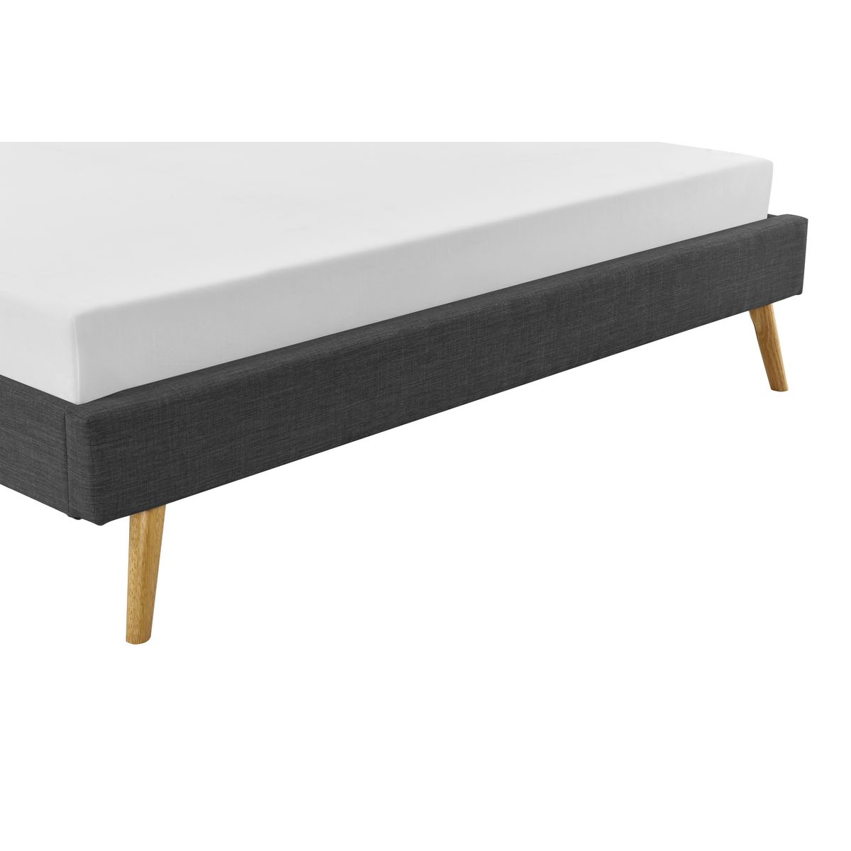 Cadre de lit scandinave en tissu 140x190 OREBRO