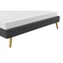 Voir la diapositive 4 : Cadre de lit scandinave en tissu 140x190 OREBRO