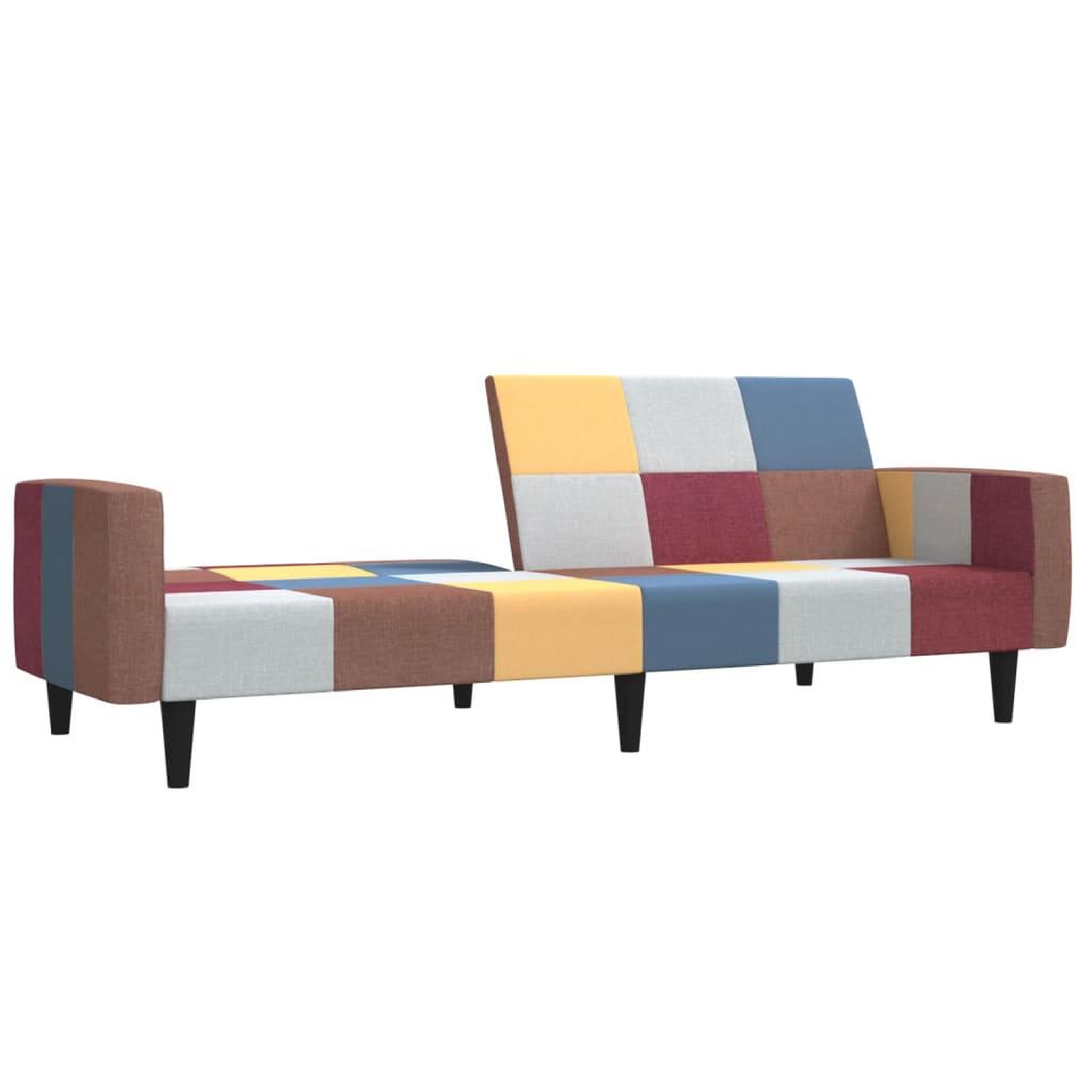 Voir la diapositive 4 : VIDAXL Canape-lit a 2 places tissu
