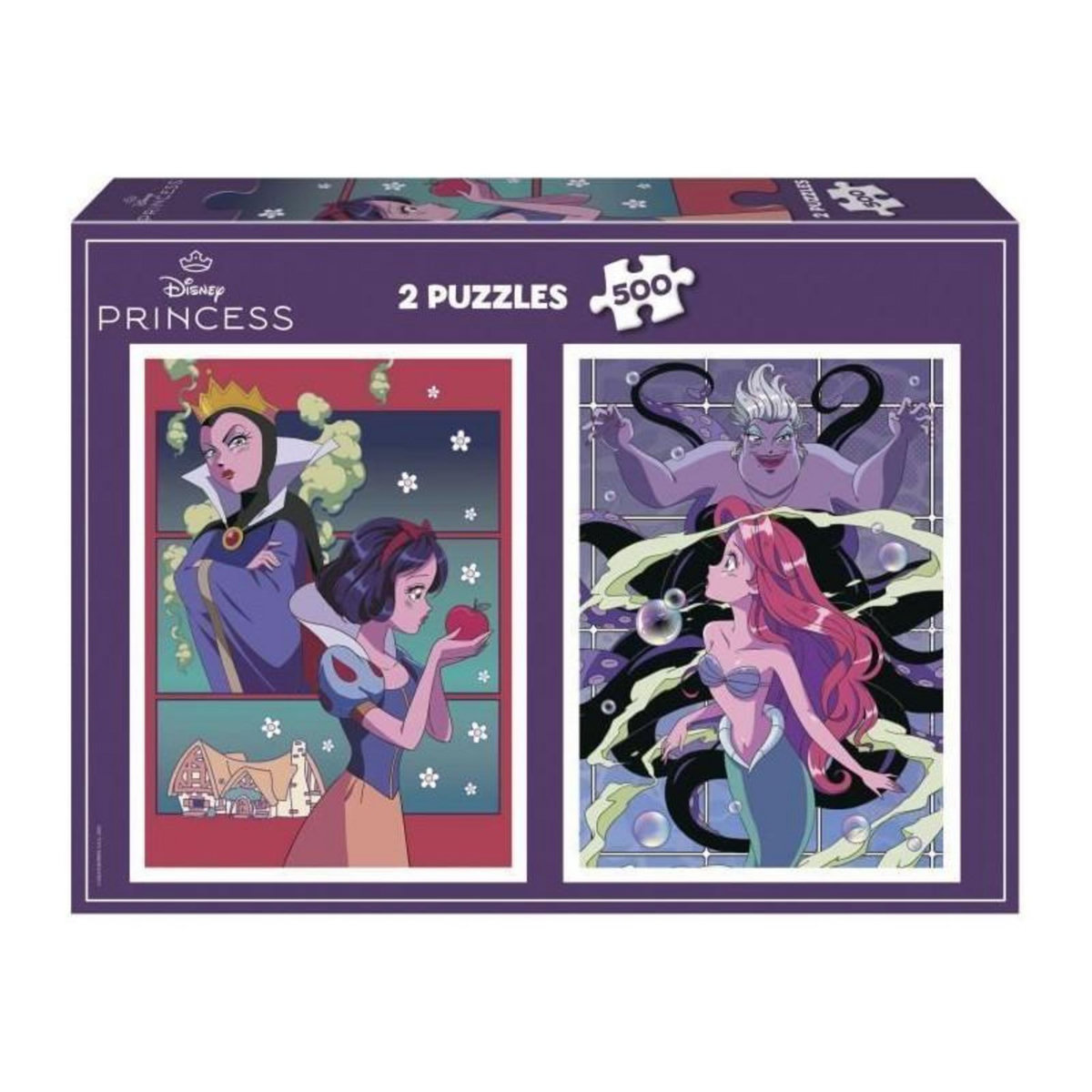 EDUCA Puzzle - EDUCA - Disney Villains & Princesses - 2x500 pieces