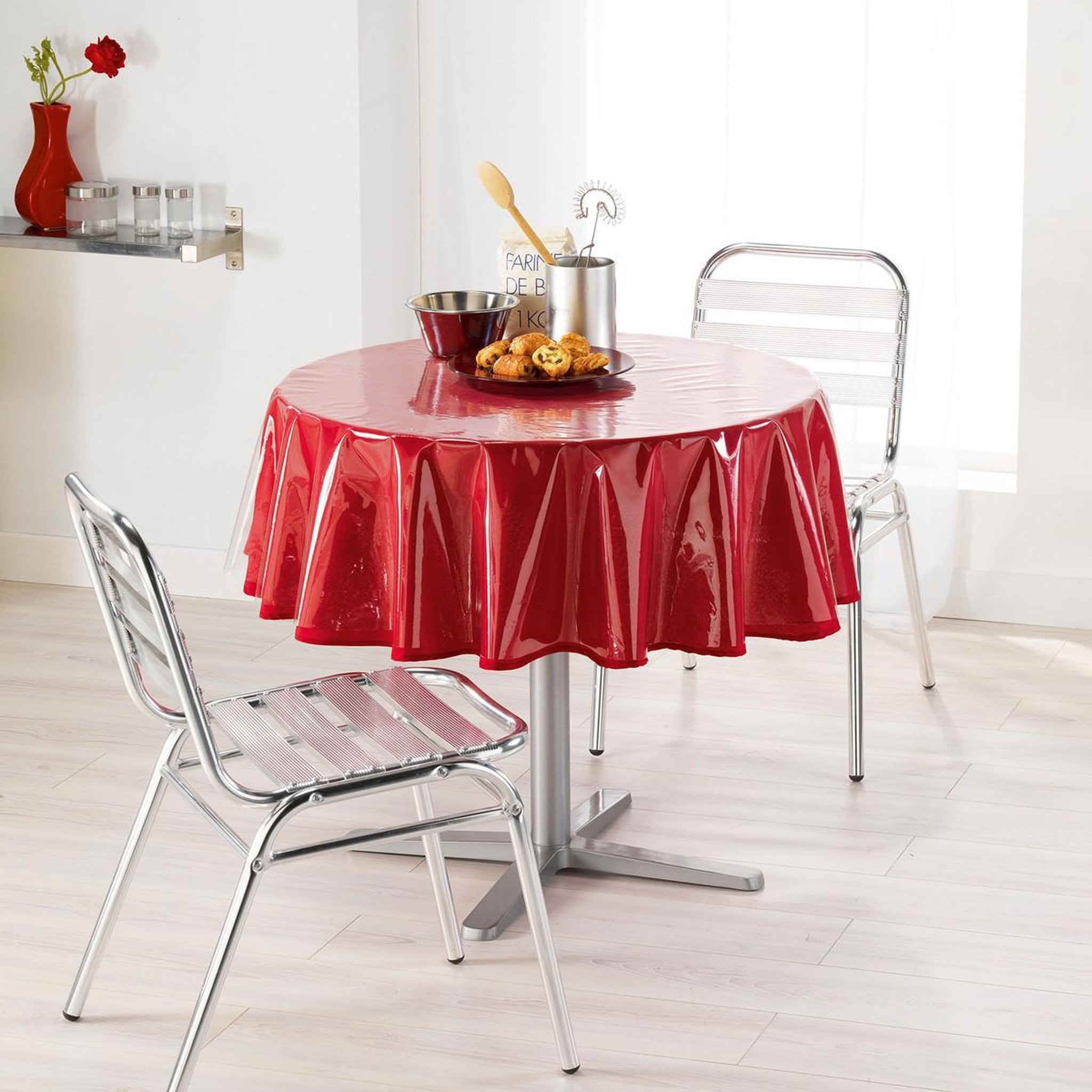 Douceur d'Intérieur Toile cirée de protection  cristal  140cm transparent
