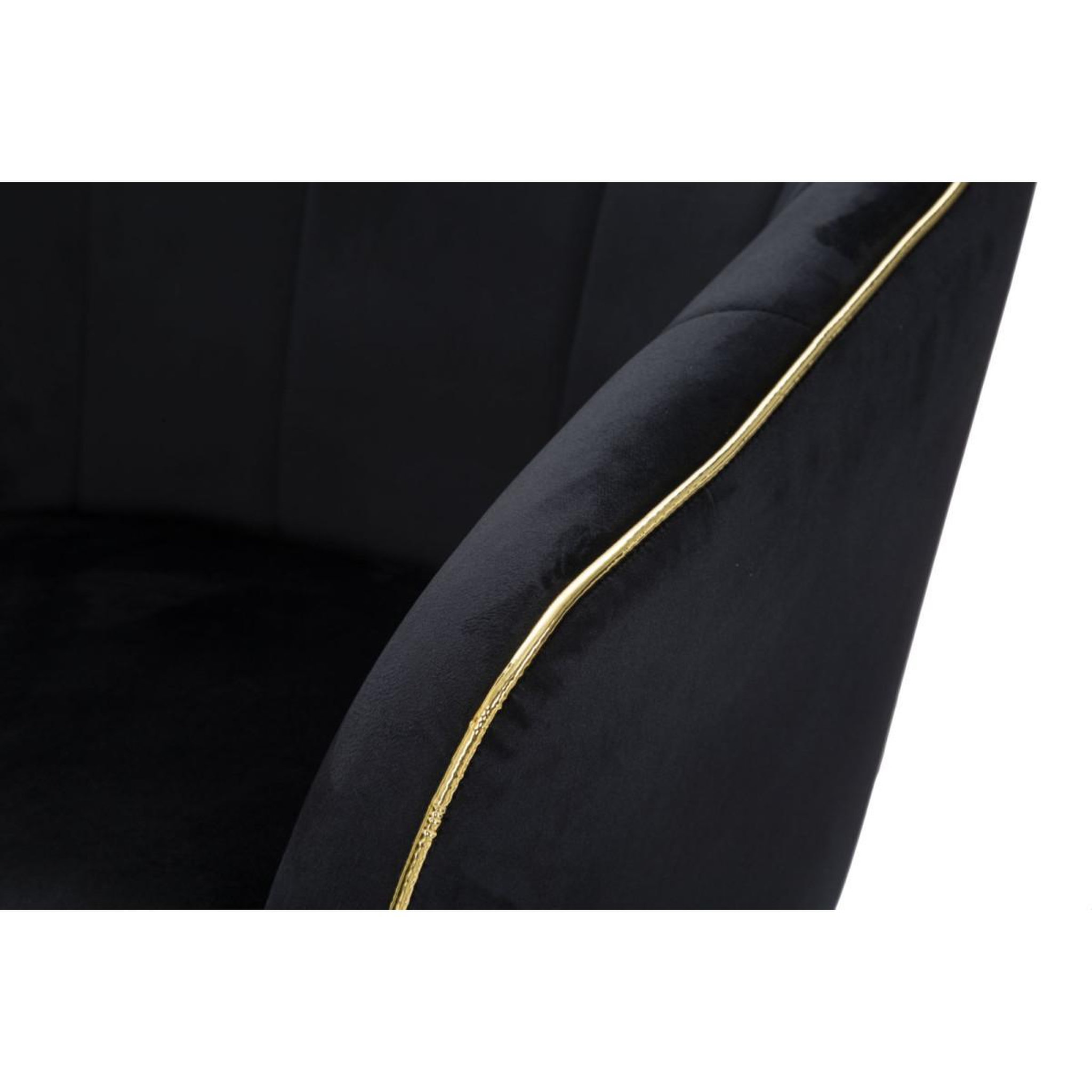 Voir la diapositive 6 : Paris Prix Fauteuil design en tissu  paris  78cm noir