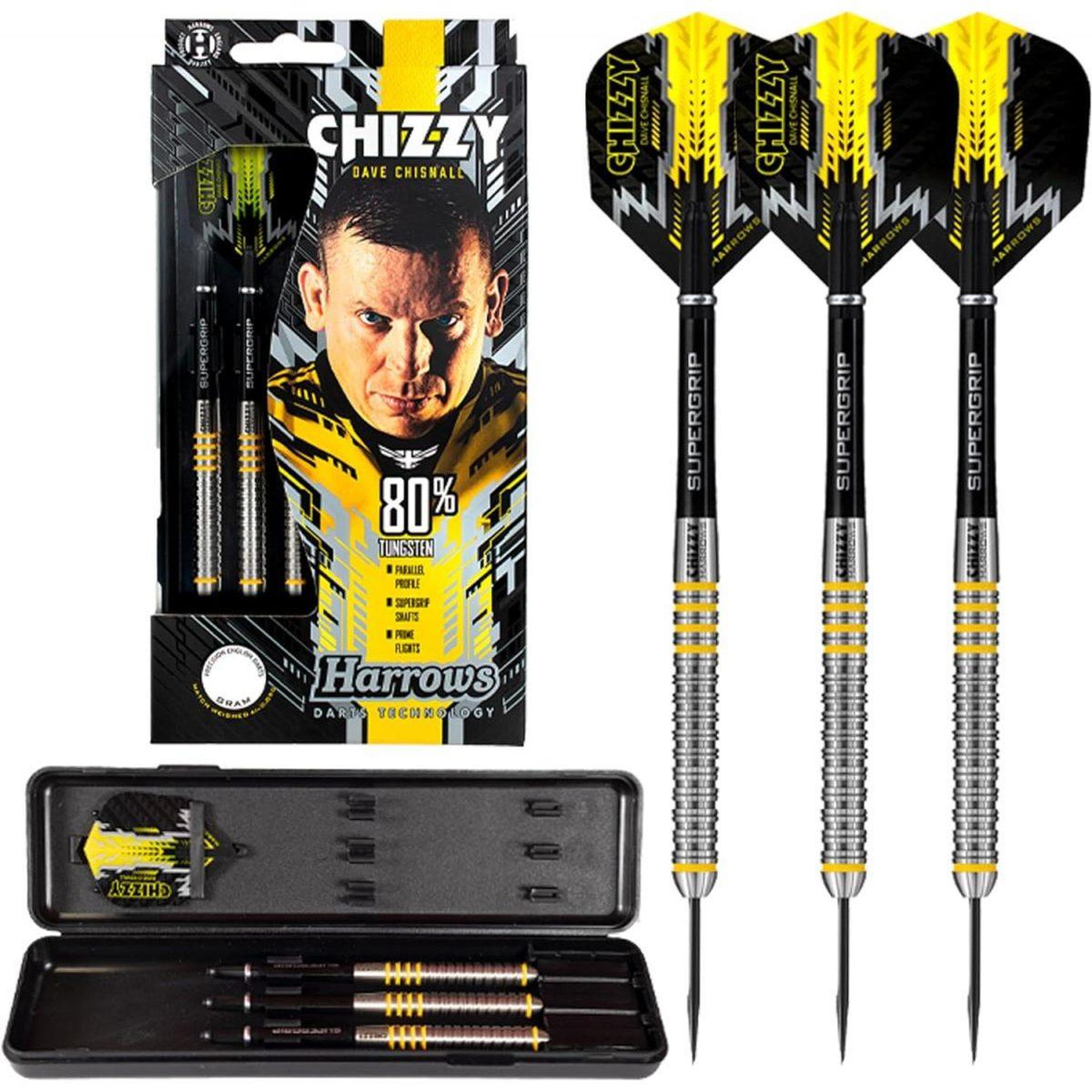 Harrows Fléchettes chizzy 80 steel 21g r