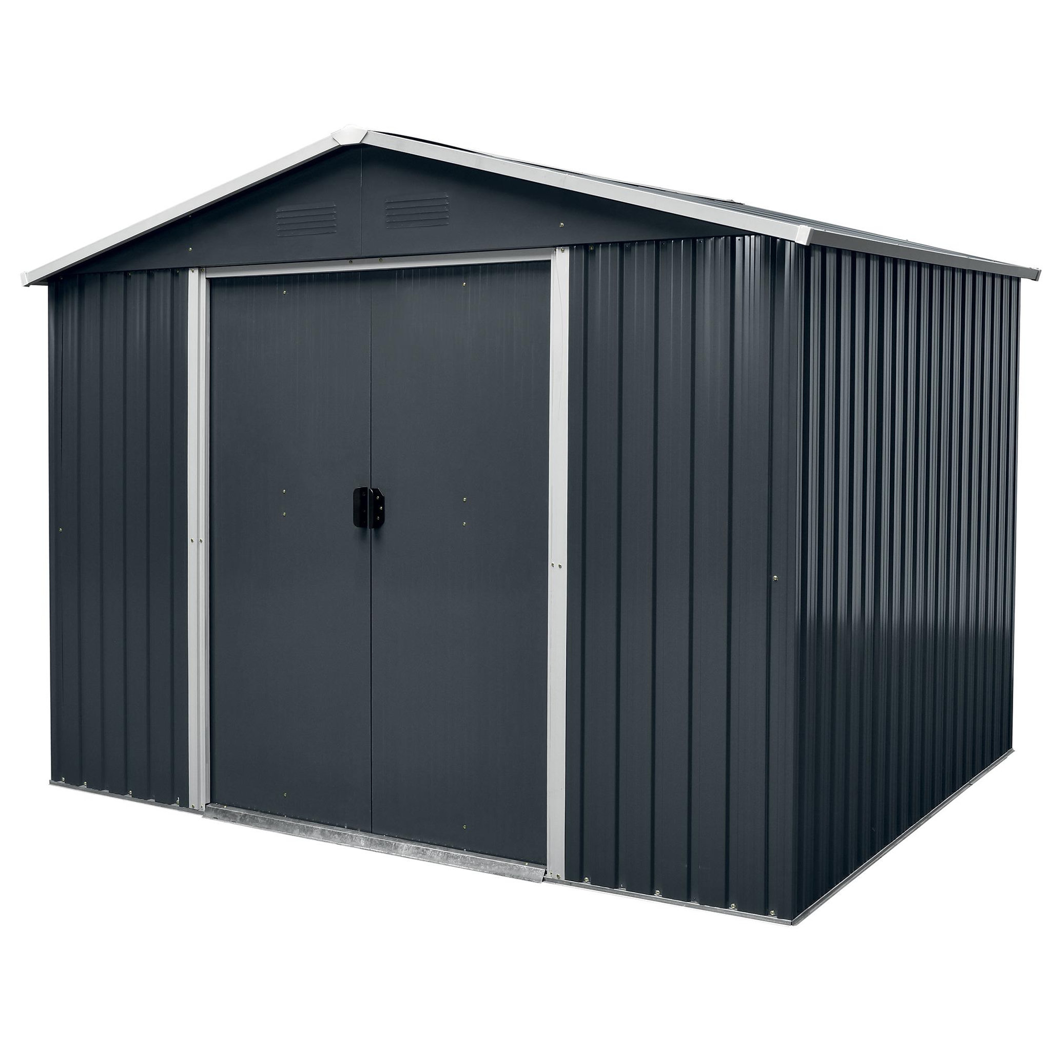 Voir la diapositive 1 :  Abri jardin en métal 6,6m2  2,38 x 2,79 x H1,99m