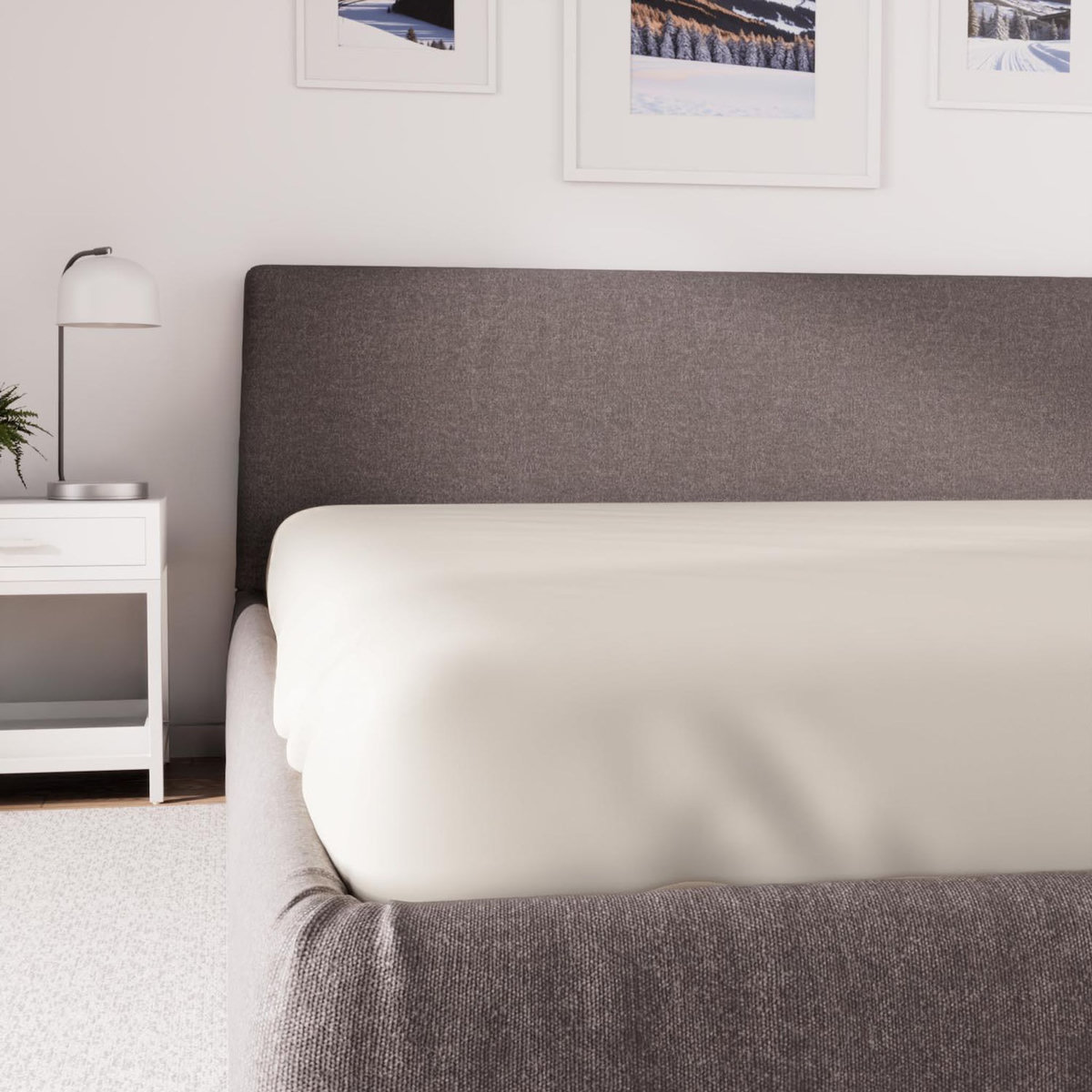 SOLEIL D'OCRE Drap housse en polycoton PERCALE, par Soleil d'ocre