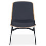 Voir la diapositive 3 : Paris Prix Fauteuil Design  Vincente  80cm Noir