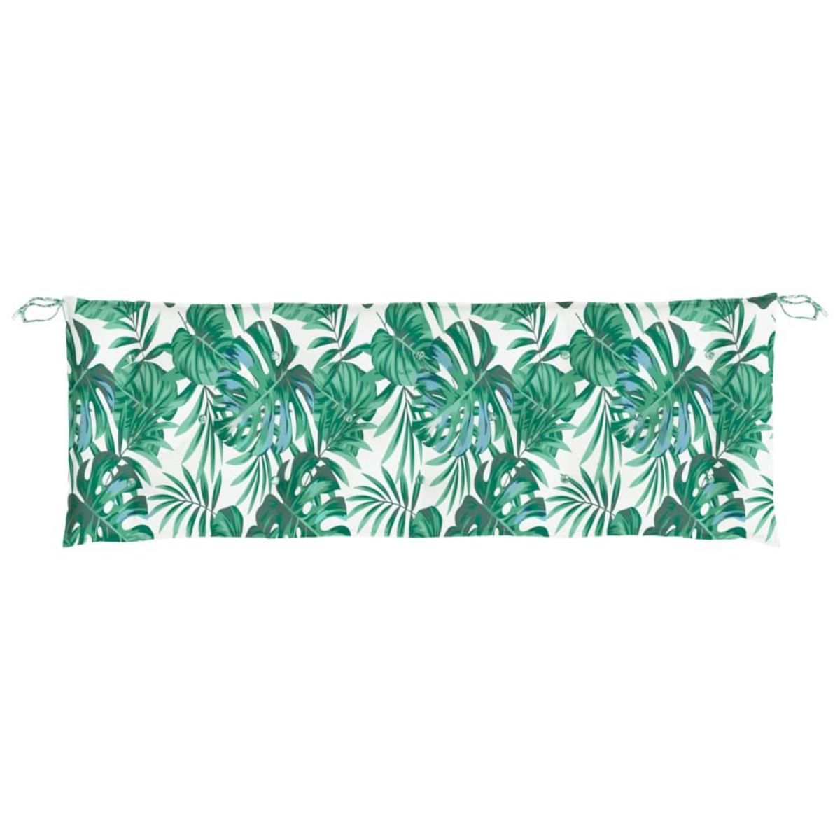 VIDAXL Coussins de banc de jardin lot de 2 motif de feuilles