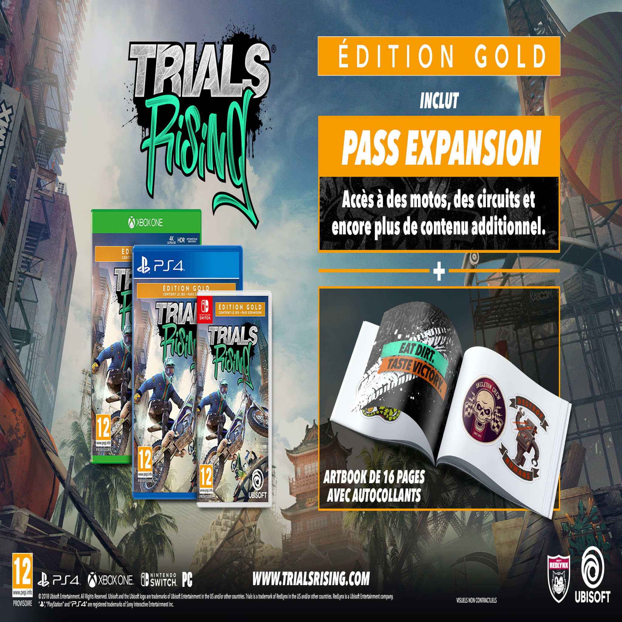 Voir la diapositive 3 : Trials Rising Edition Gold PS4