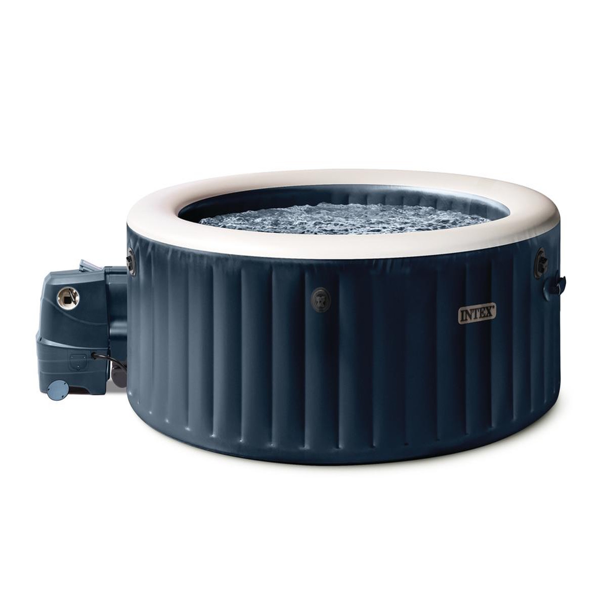 INTEX Spa gonflable purespa blue navy rond bulles 6 places - intex