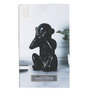 Voir la diapositive 6 : Paris Prix Statuette Déco  Singe  28cm Noir