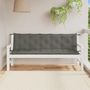 Voir la diapositive 3 : VIDAXL Coussins de banc de jardin lot de 2 gris fonce melange tissu
