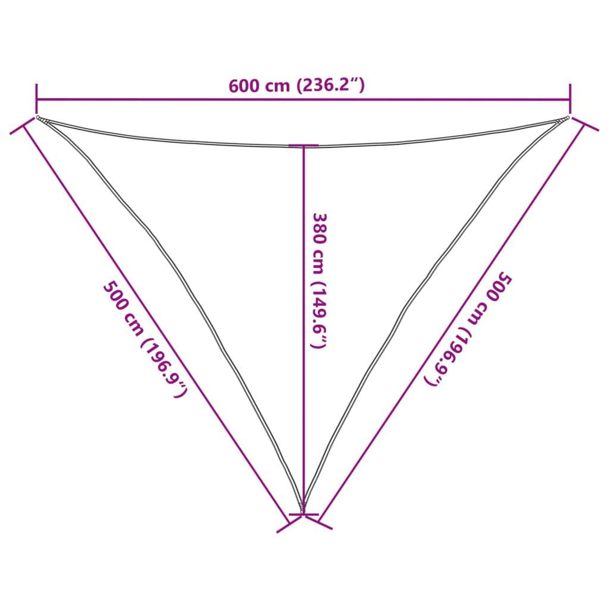 Voir la diapositive 6 : VIDAXL Voile d'ombrage 160 g/m^2 Vert clair 5x5x6 m PEHD