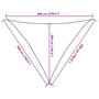 Voir la diapositive 6 : VIDAXL Voile d'ombrage 160 g/m^2 Vert clair 5x5x6 m PEHD