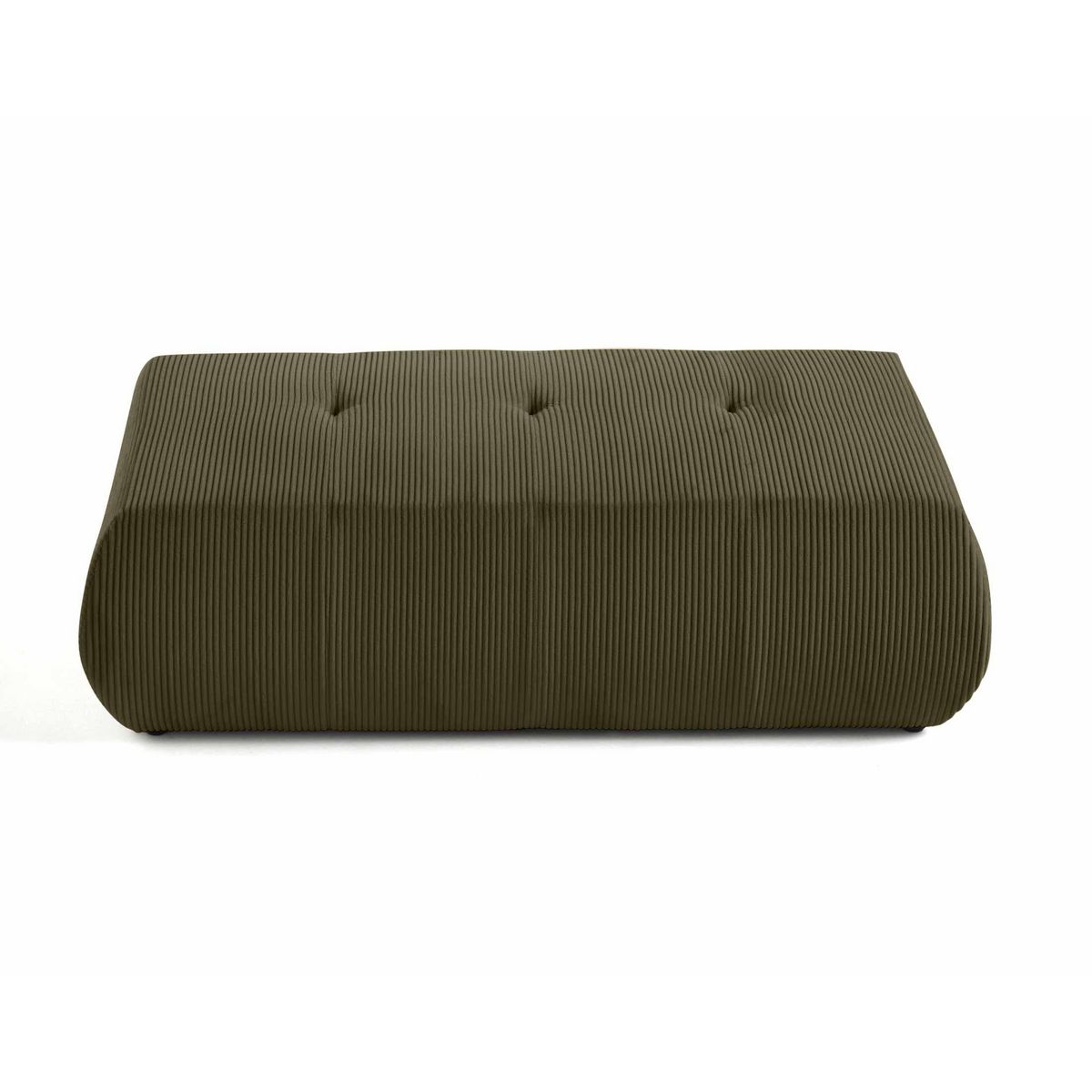 LISA DESIGN Onyx - pouf d'appoint - en velours côtelé