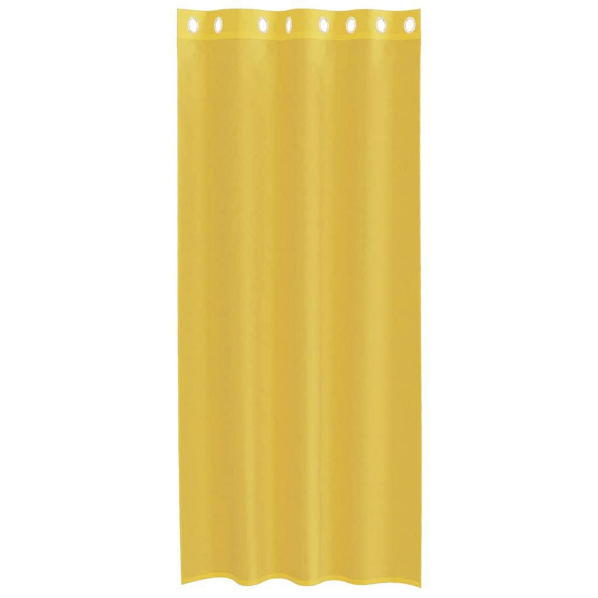 VIDAXL Rideaux en voile avec œillets 2 pcs jaune