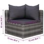 Voir la diapositive 6 : VIDAXL Salon de jardin 7 pcs et coussins et oreillers Resine tressee