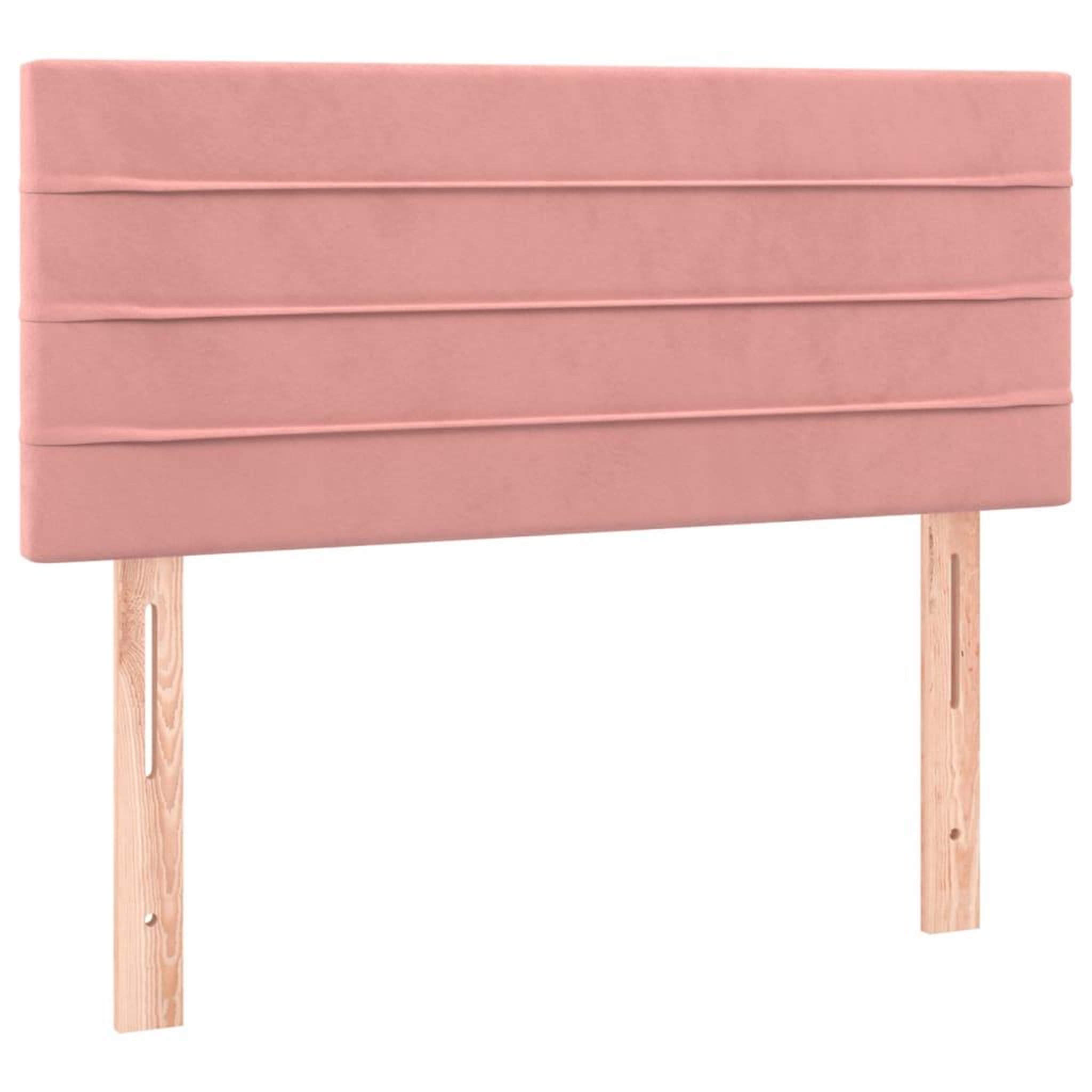 Voir la diapositive 2 : VIDAXL Tete de lit Rose 90x5x78/88 cm Velours