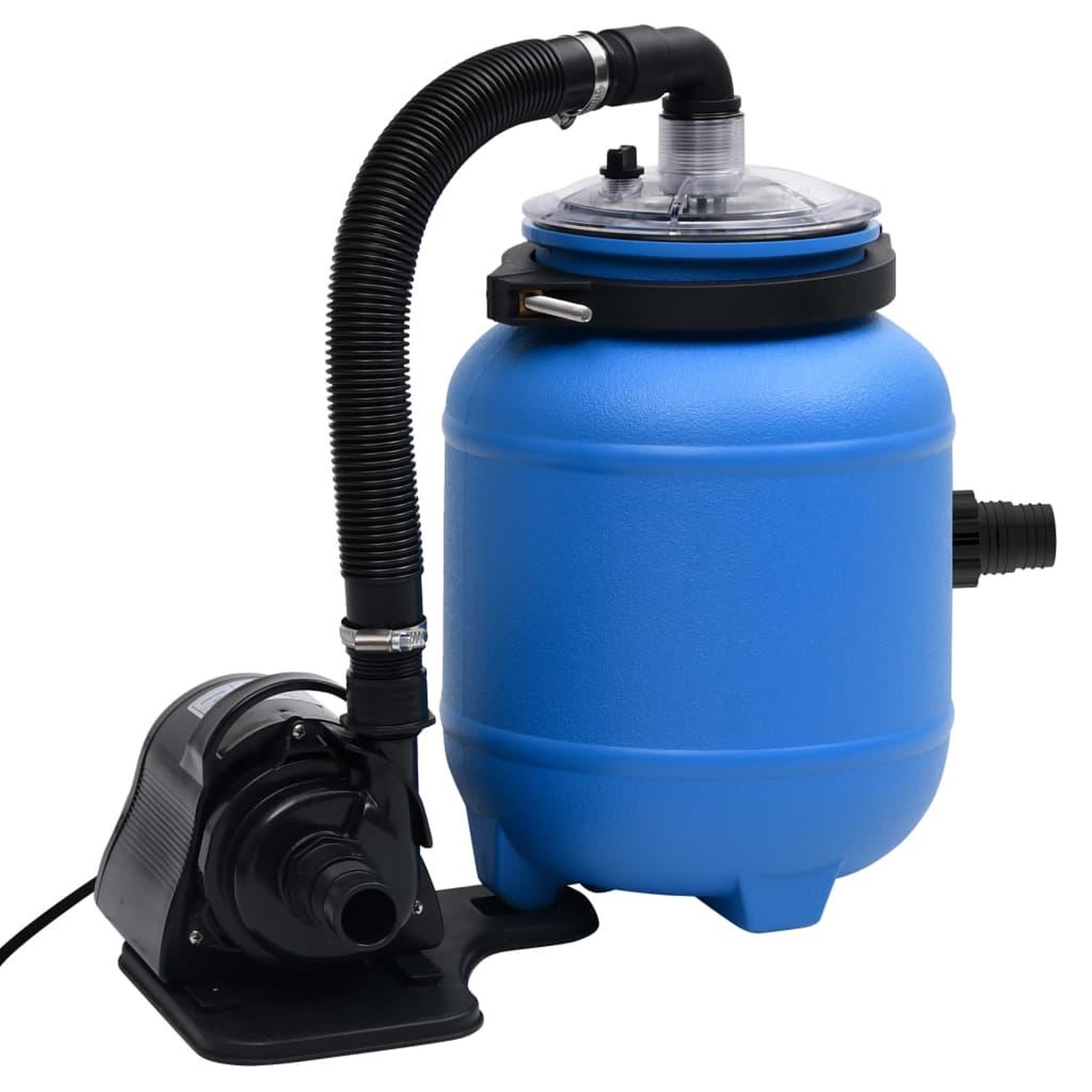 Voir la diapositive 3 : VIDAXL Pompe de filtration de piscine Noir et bleu 4 m³/h