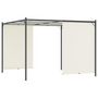 Voir la diapositive 3 : VIDAXL Pergola avec toit reglable Creme Blanc 3x3 m Acier