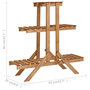 Voir la diapositive 6 : VIDAXL Support pour plantes 83x25x83 cm Bois de sapin