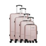 BLUESTAR BLUESTAR - Set de 4 Valises MIAMI-M 75 cm 4 Roues. Coloris disponibles : Noir, Gris, Vert, Rouge, Orange, Beige, Bleu, Rose