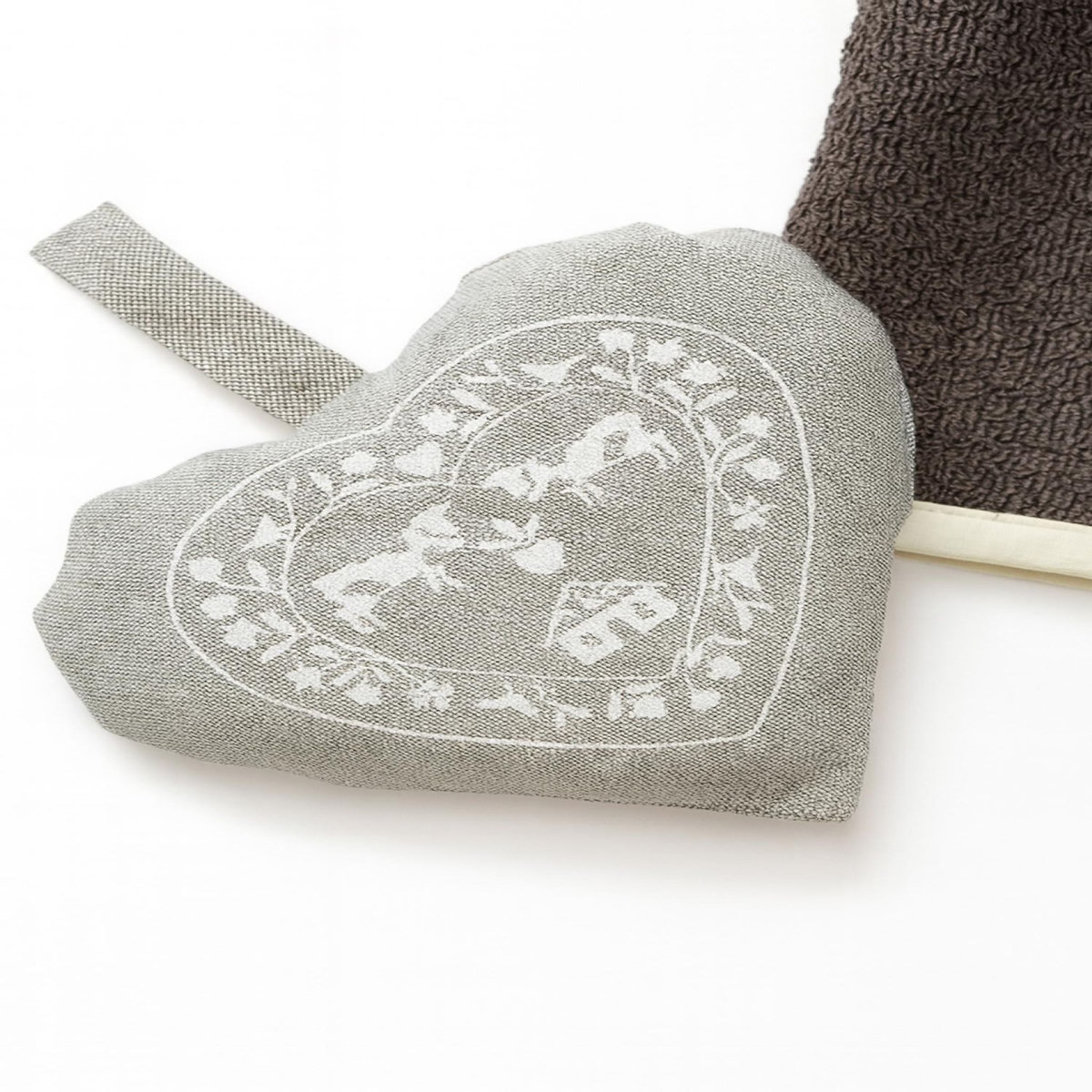 Les Ateliers du Linge Coeur deco montagne coeur