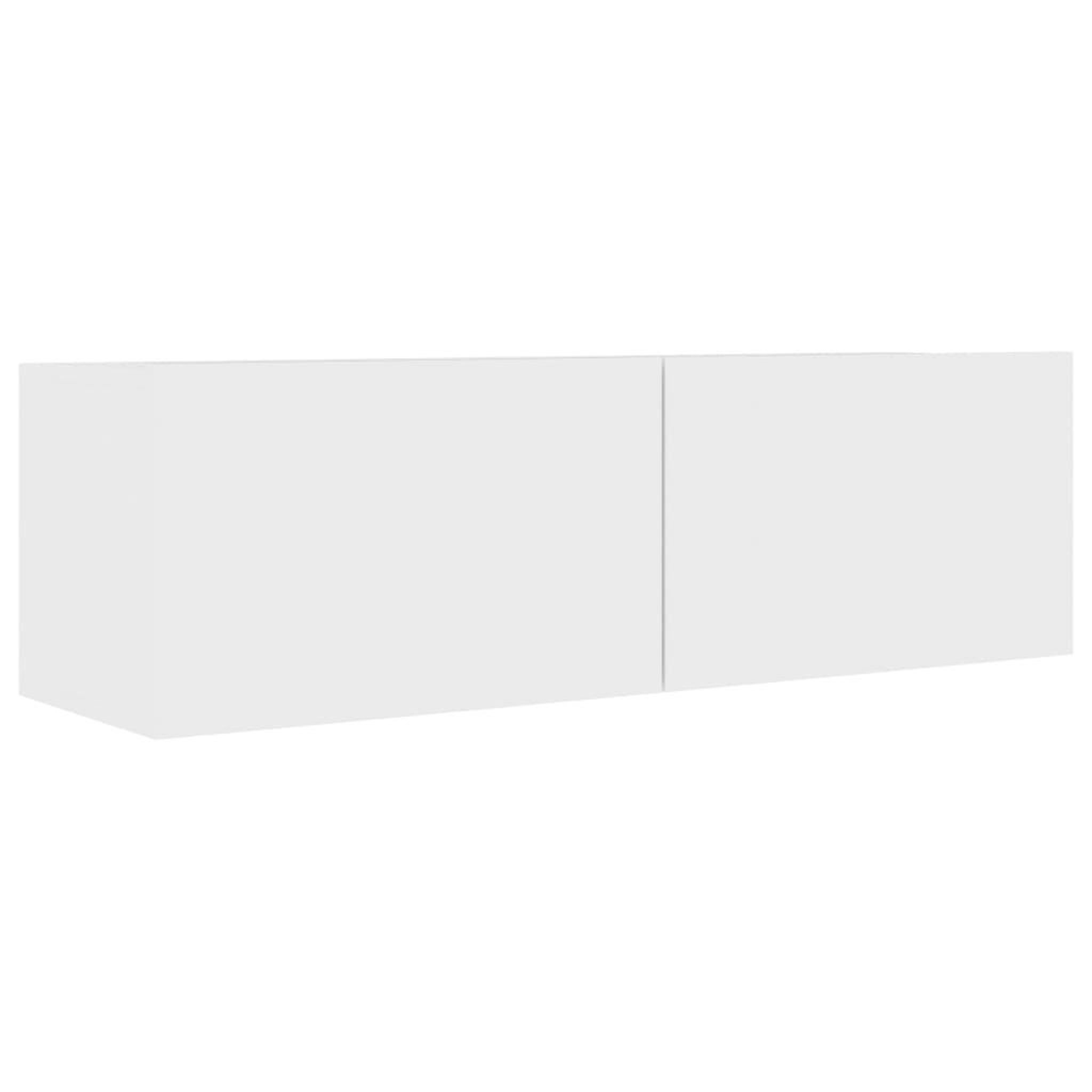 Voir la diapositive 5 : VIDAXL Meubles TV 4 pcs Blanc 100x30x30 cm Bois d'ingenierie