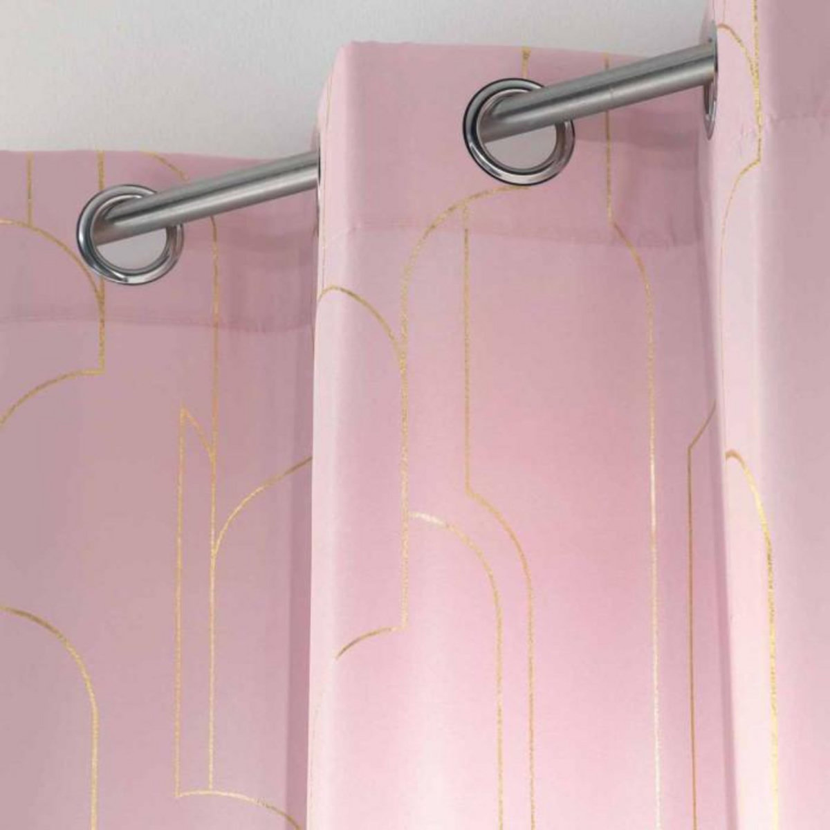 Paris Prix Rideau Voilage à Œillets  Domea  140x260cm Rose