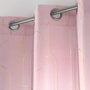 Voir la diapositive 2 : Paris Prix Rideau Voilage à Œillets  Domea  140x260cm Rose