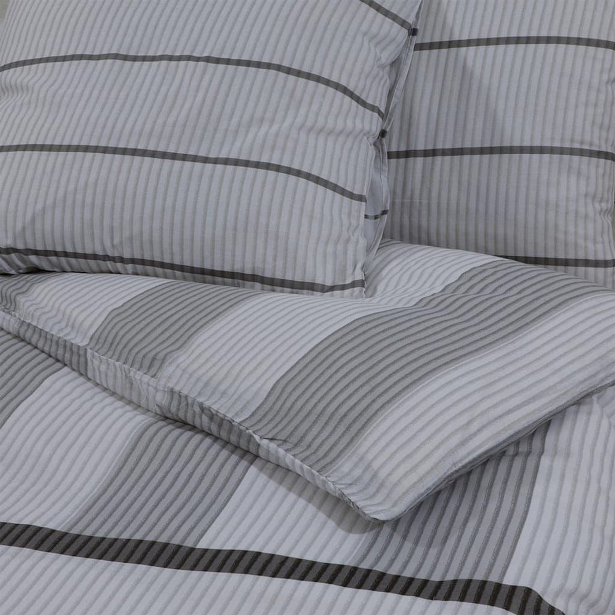 VIDAXL Ensemble de housse de couette Gris 140x200 cm Coton