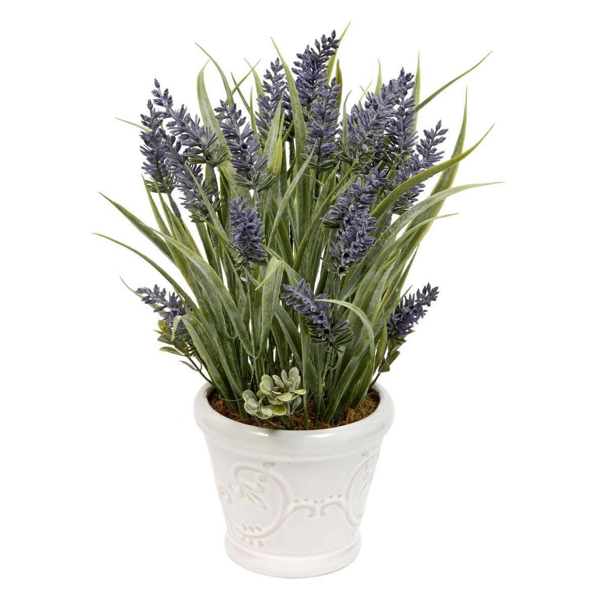 ATMOSPHERA Composition lavande artificielle  provence  35cm multicolore