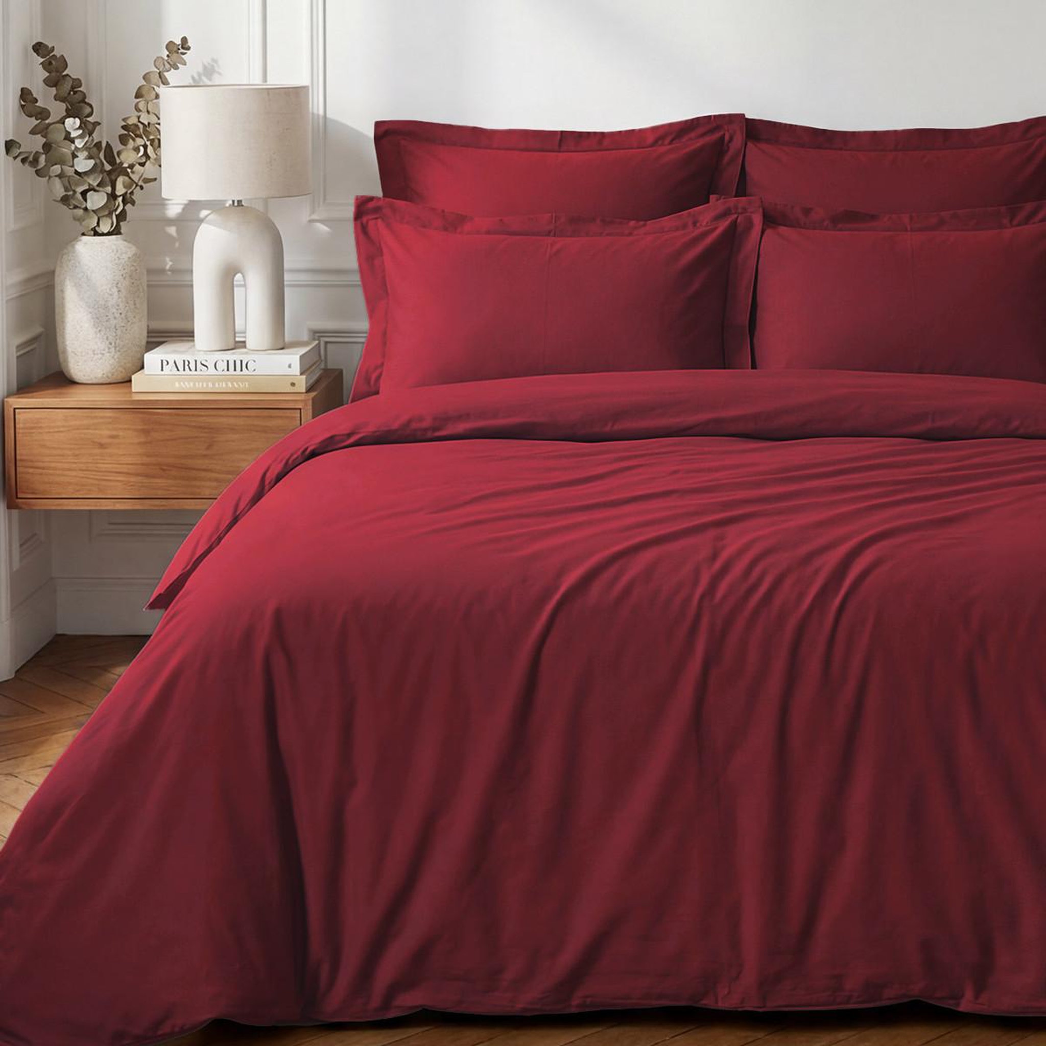 Voir la diapositive 1 : Sensei Maison Housse de couette en percale coton SOFT PERCALE