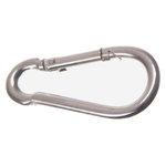 FAITHFULL Lot de 4 mousquetons en acier zingué Ø 6x60mm