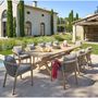 Voir la diapositive 2 : HESPERIDE Table de jardin extensible en acacia 12 places XENIA - Marron