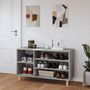 Voir la diapositive 3 : VIDAXL Armoire a chaussures Sonoma gris 102x36x60 cm Bois d'ingenierie