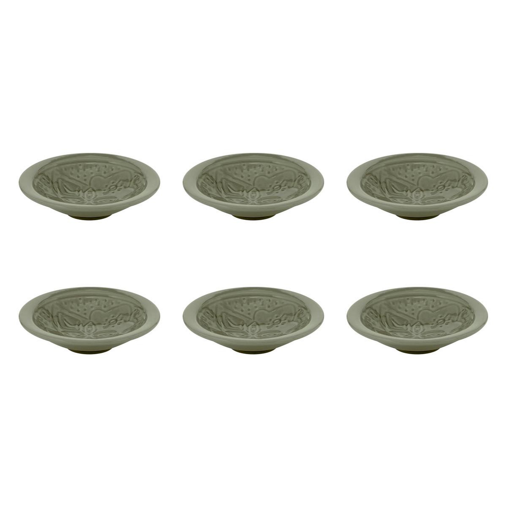 SECRET DE GOURMET Lot de 6 coupelles  sienna  15cm vert olive