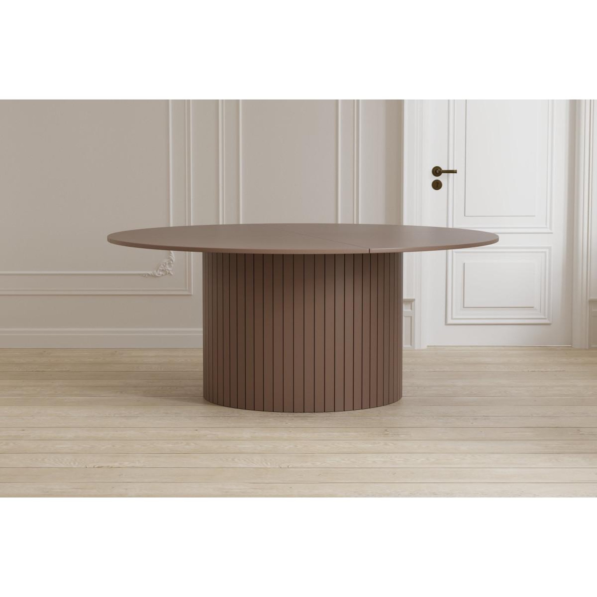 Voir la diapositive 3 : Paris Prix Table à manger ronde  härön  180cm marron