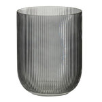 Paris Prix Vase Design en Verre  Ligné  21cm Noir