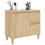 Voir la diapositive 5 : VIDAXL Armoire salle de bain chene sonoma 65x33x60 cm