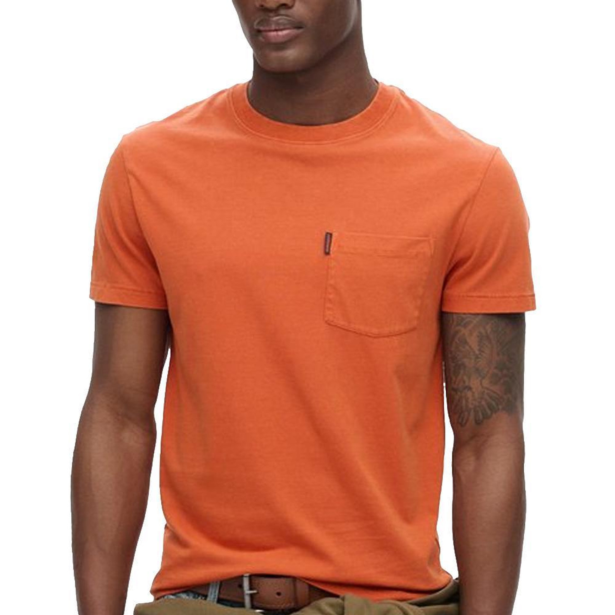 SUPERDRY T Shirt  Homme Superdry Essential. Coloris disponibles : Orange