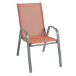 GARDENSTAR Fauteuil de jardin en acier terracotta