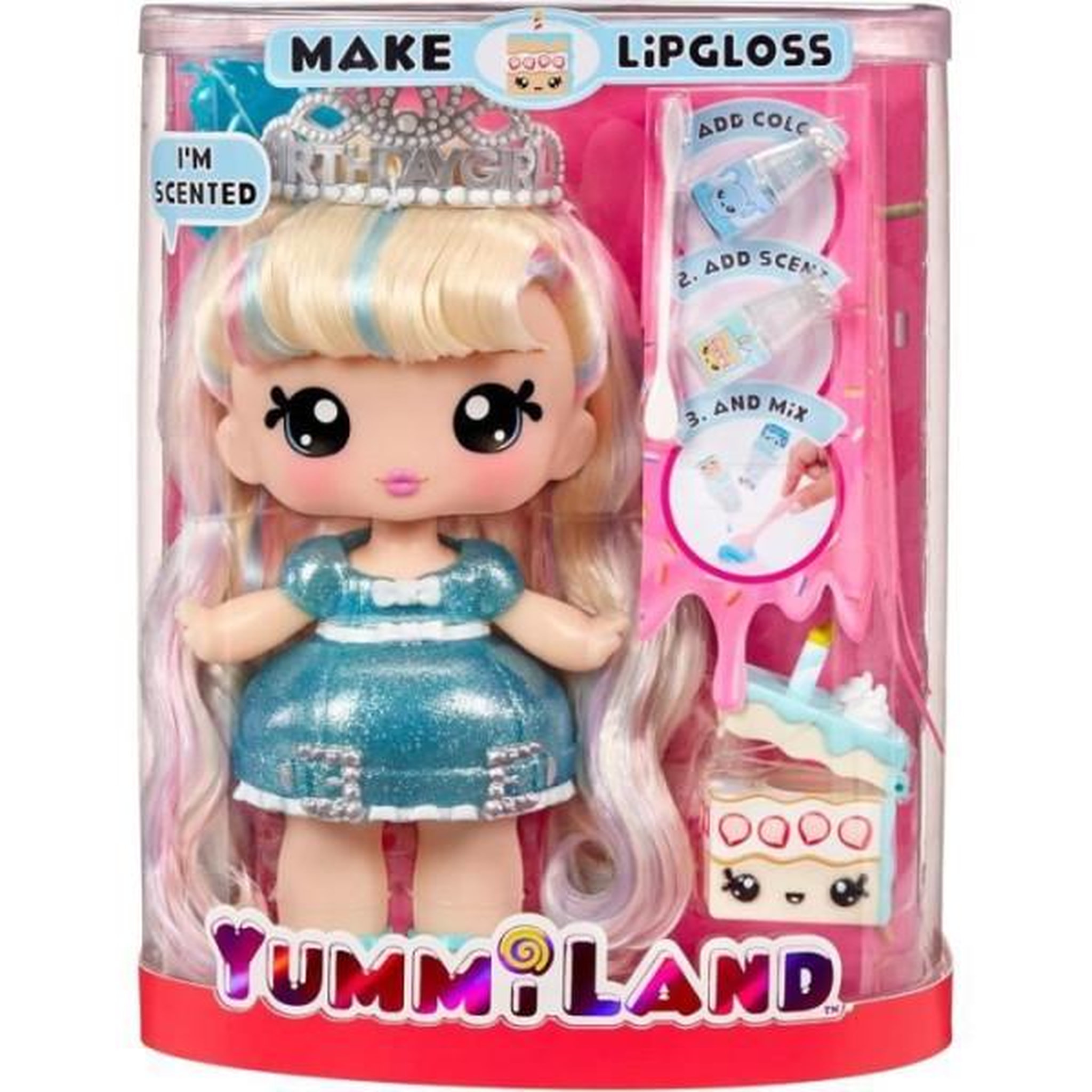 Voir la diapositive 2 : L.O.L. SURPRISE! Yummiland - Grande poupée 25 cm a coiffer et câliner - Animal de compagnie + baumes a levre parfumé - Callie - Des 4ans