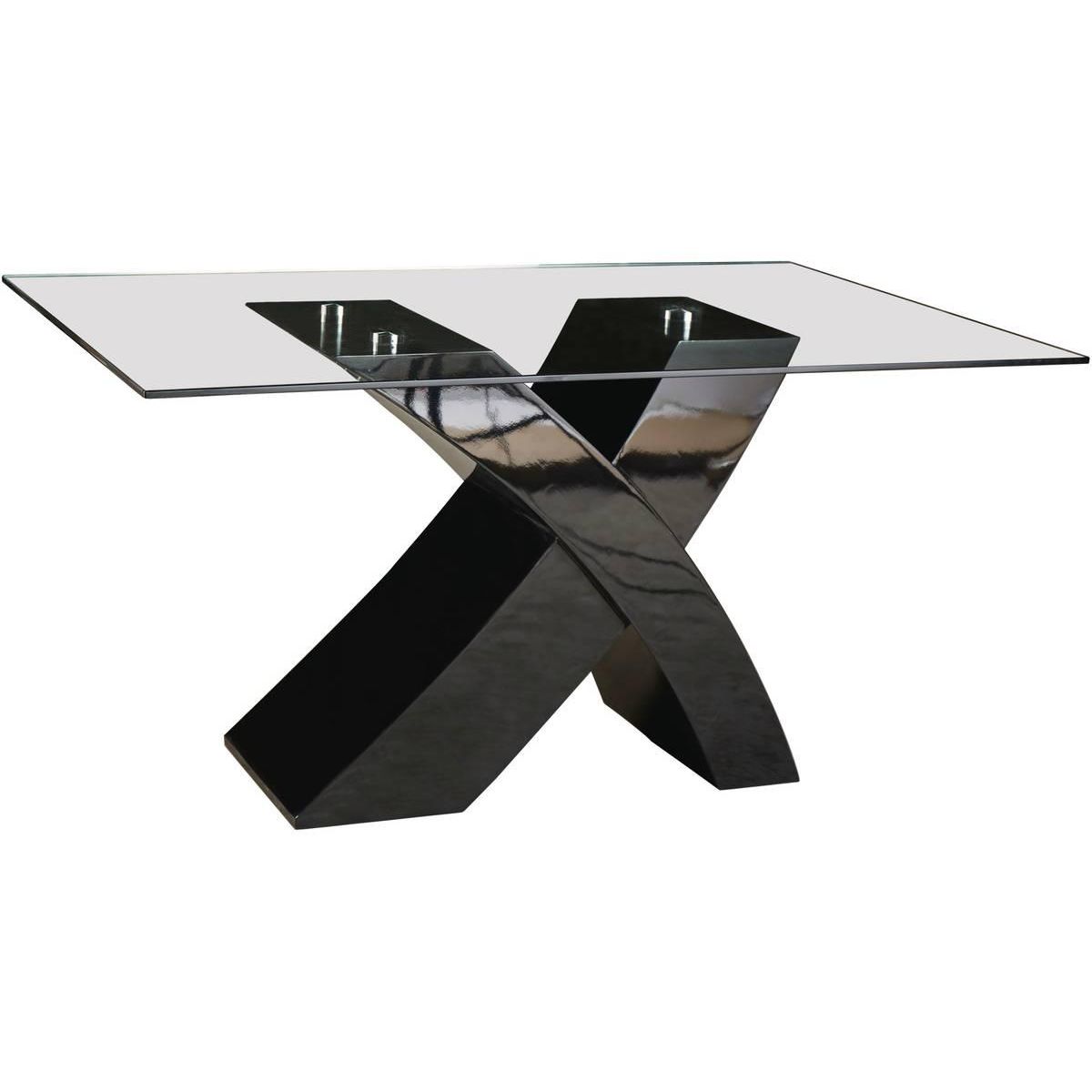 Habitat et Jardin Table repas  Mona  - 150 x 90 x 74 cm - Noir