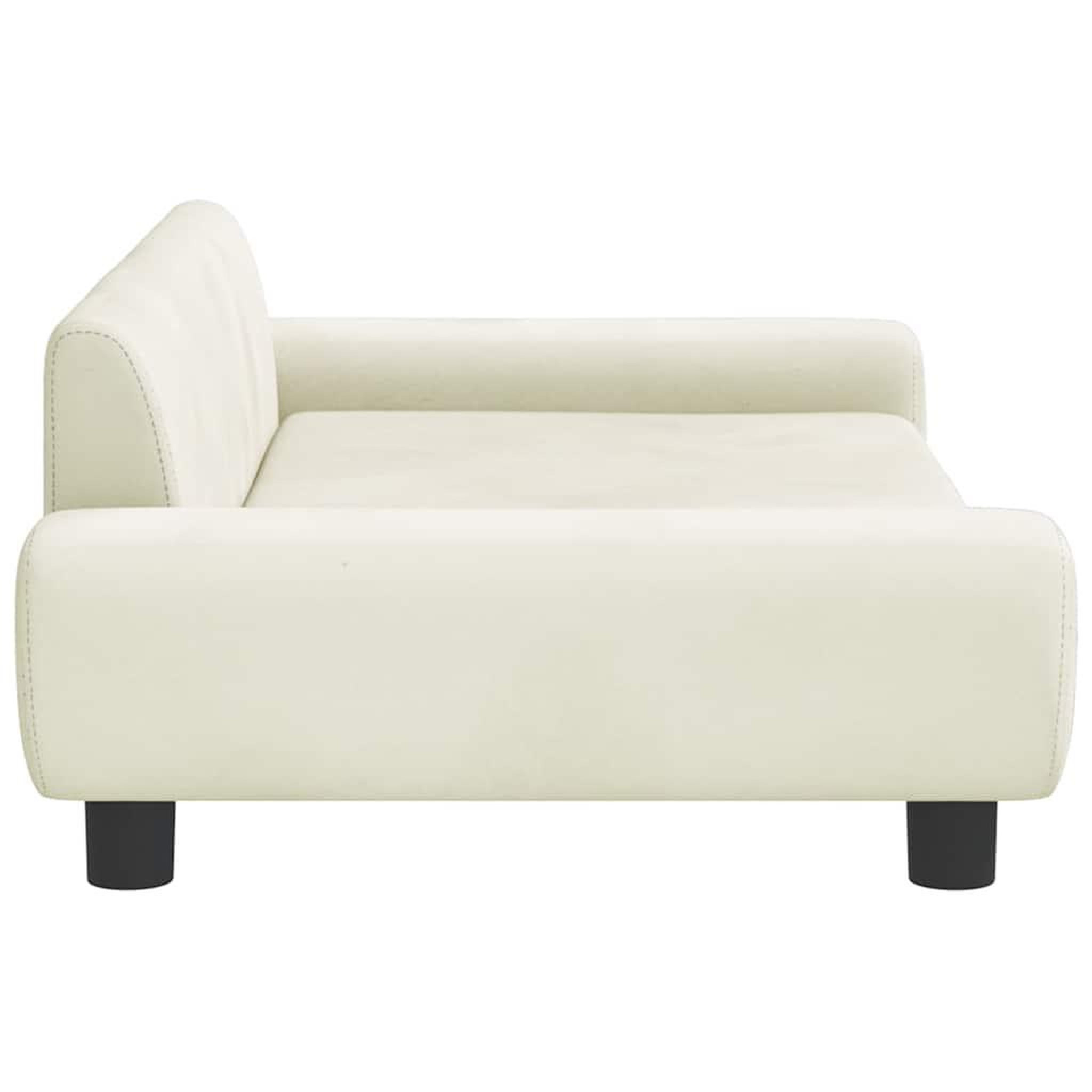 Voir la diapositive 4 : VIDAXL Lit pour chien creme 100x54x33 cm velours