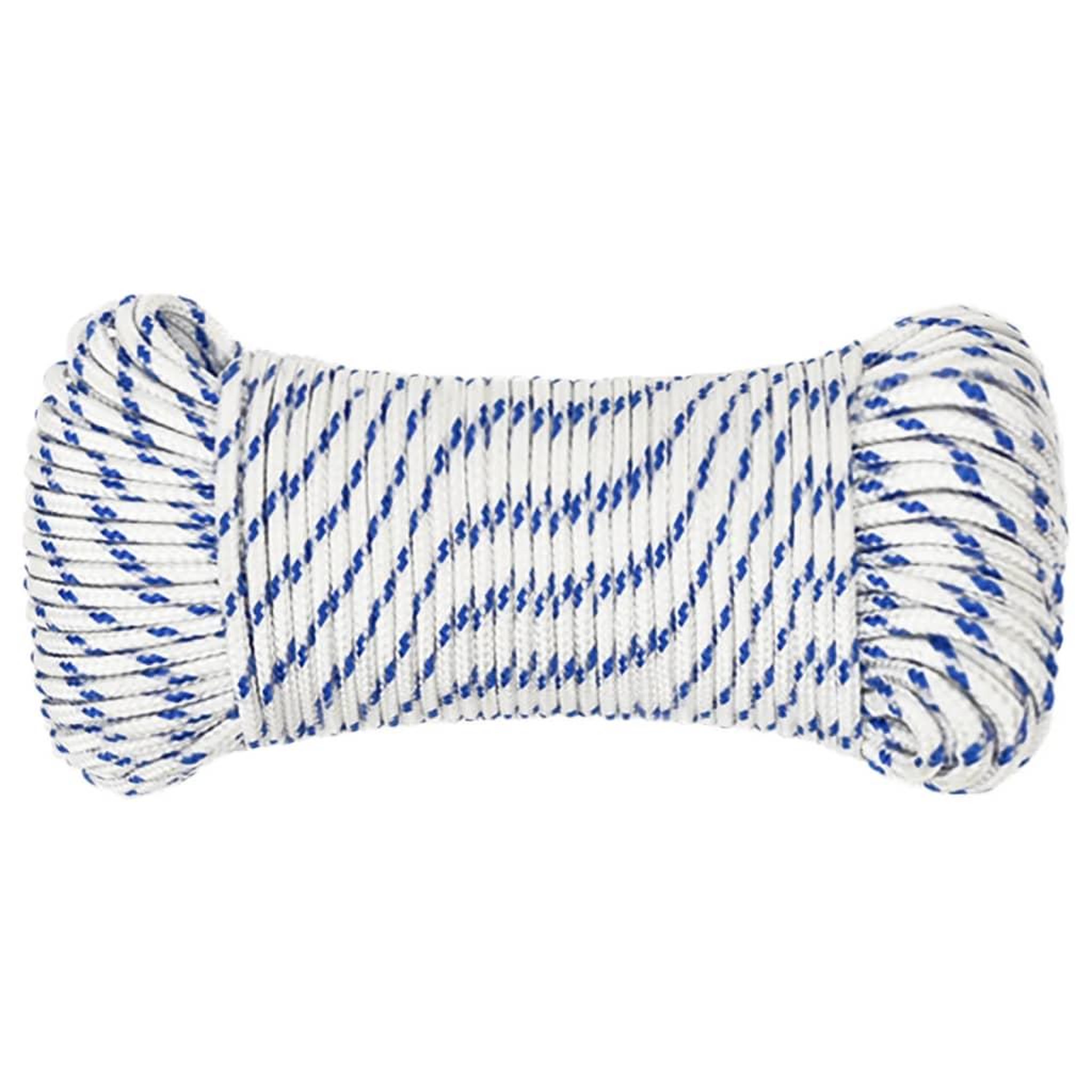 Voir la diapositive 3 : VIDAXL Corde de bateau Blanc 3 mm 50 m Polypropylene