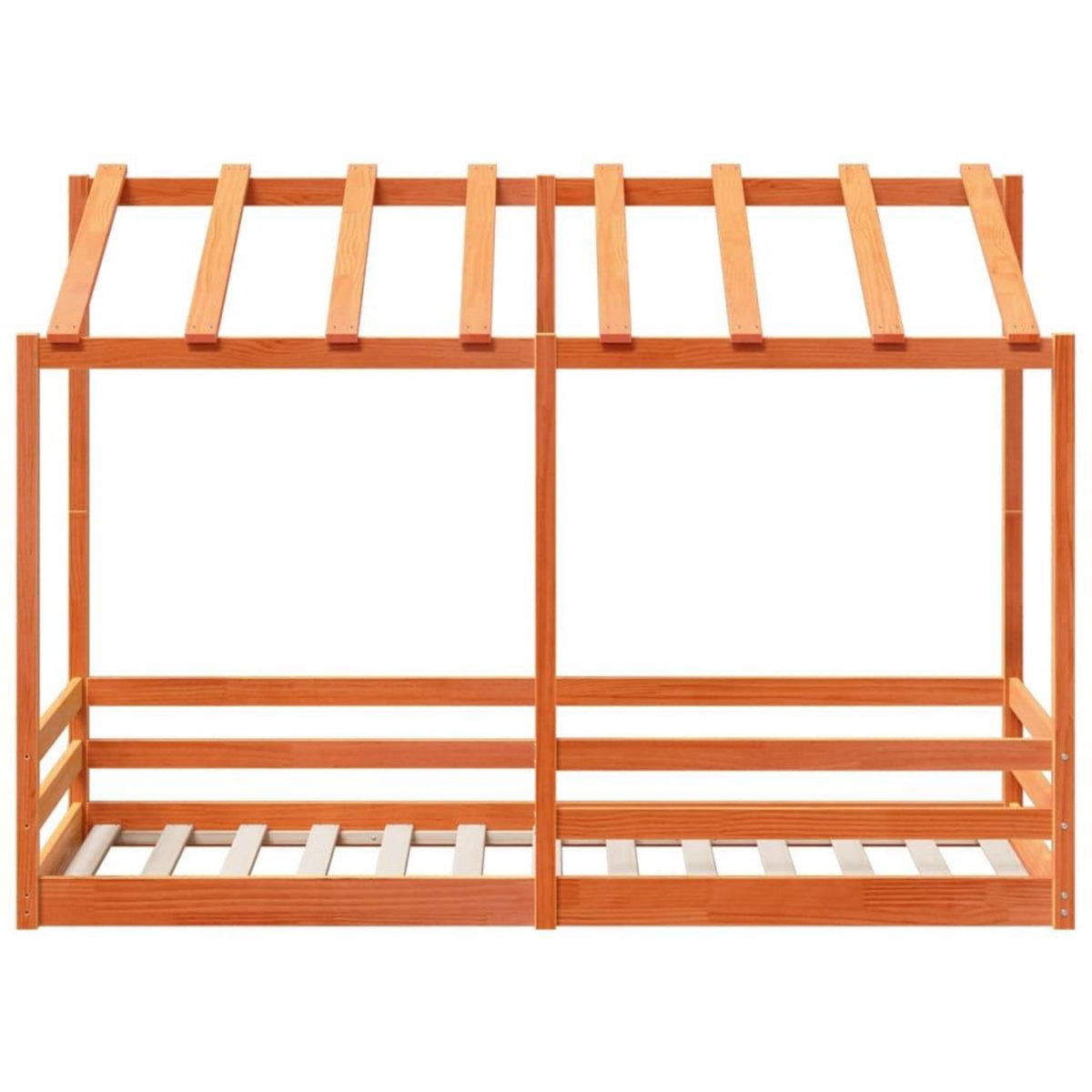 VIDAXL Lit pour enfants sans matelas cire marron 75x190 cm pin massif