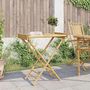 Voir la diapositive 3 : VIDAXL Table a plateau pliante 70,5x42,5x80 cm bambou
